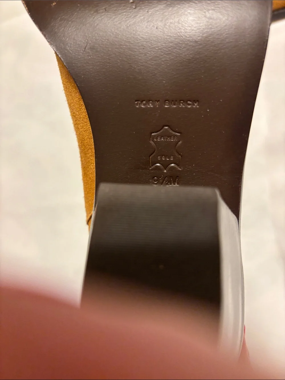 Tory Burch Suede Ankle Boots in Camel Brown